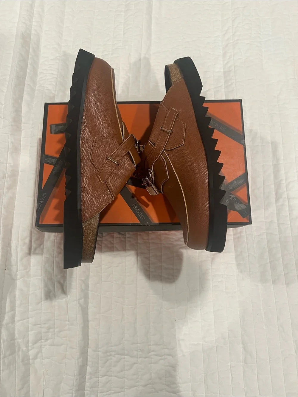 Bravest studios Cognac Bag Clogs Size: US 10 Brand New with Box and accessories
